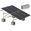 Carbon Steel Solar Ground Mounting System With Concrete Base
